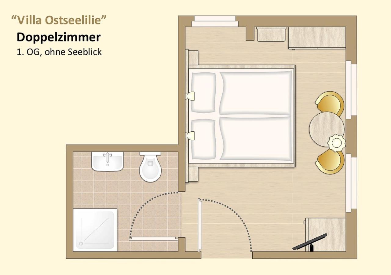 Ferienzimmer In Der Villa Ostseelilie ساسنيتز المظهر الخارجي الصورة